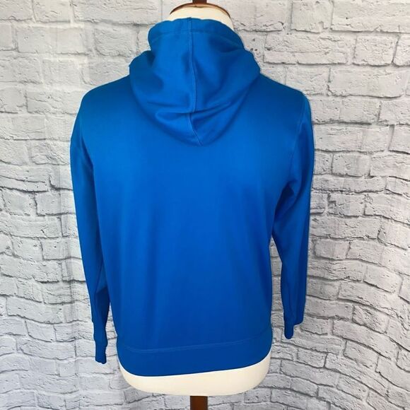 Old navy active men M dri fit pullover Longsleeve hoodie w/drawstring blue - Picture 8 of 11